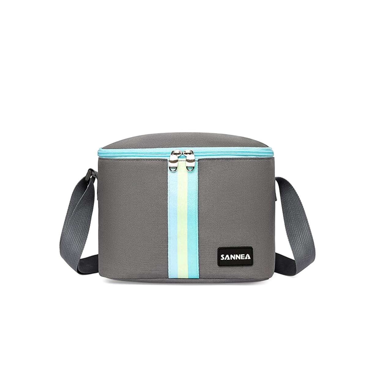 Lunch Bag 6 L, Insulated Thermal Cooler Tote, Waterproof Leakproof Food Storage with Adjustable Shoulder Strap for Work, School, Picnic and Travel, BB-528 (Grey) - image 1