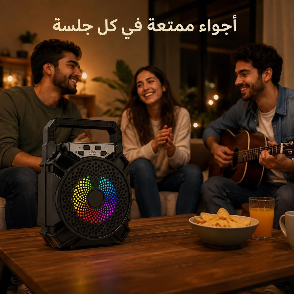 Portable Bluetooth Speaker, Wireless Multimedia Speaker with USB and Micro SD Card Support for Music, Home, Office and Travel, ZR-242S (Black) - image 7