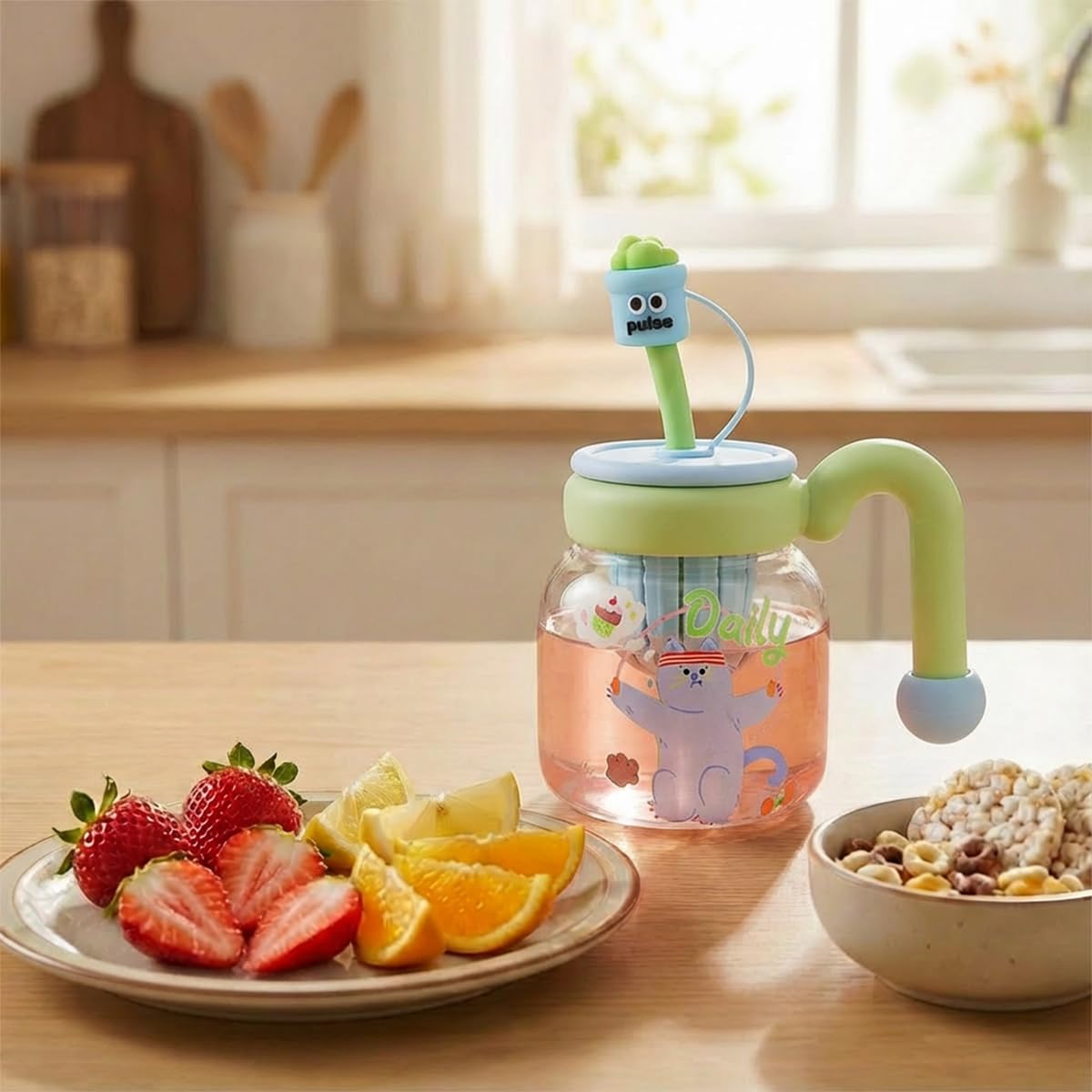 Water Bottle 860ml Leak-Proof, BPA-Free Drinking Bottle, Green - image 7
