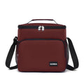 Lunch Bag 12L Insulated Thermal Cooler Tote Leakproof Waterproof Reusable Food Storage Carrier for Work School Picnic Travel Hot Cold Meals BB-544 (Burgundy) - image 1