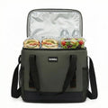 Insulated Lunch Bag 8L, Thermal Cooler Tote with Leak-Resistant Lining and Water-Resistant Exterior, Reusable Food Carrier for Work, School, Picnic and Travel, BB-566 (Green) - image 1
