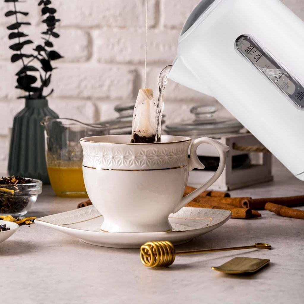 Electric Kettle 1.7 L, Stainless Steel Fast-Boil Water Boiler with Auto Shut-Off, Boil-Dry Protection and LED Indicator for Home, Kitchen and Office, KK1112 - image 5