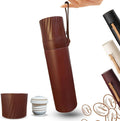 Water Bottle 500 ml, Vacuum Insulated Stainless Steel Thermal Flask with Double-Wall Leakproof BPA-Free Design for Hot and Cold Drinks, Travel, Office, Gym and Outdoor Use (Brown) - image 1