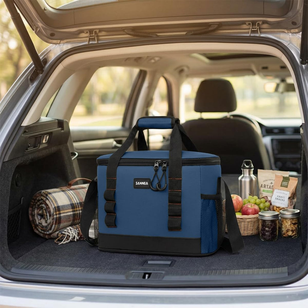 Insulated Lunch Bag 19L Thermal Cooler Tote, Waterproof Leakproof Large Lunch Box Bag for Hot Cold Food Storage, Work School Picnic Travel, BB-566 (Blue) - image 6