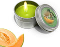 Scented Candle, Soy Wax Home Fragrance Candle in Tin with Lid, Melon Scent Decorative Candle for Bedroom, Bathroom, Office, Spa, Yoga, Travel and Gifts (Melon) - image 1