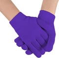 Moisturizing Gel Gloves for Dry Hands, Spa Hand Mask with Jojoba Oil, Olive Oil and Vitamin E, 20-Minute Softening Care, One Size (Purple) - image 1