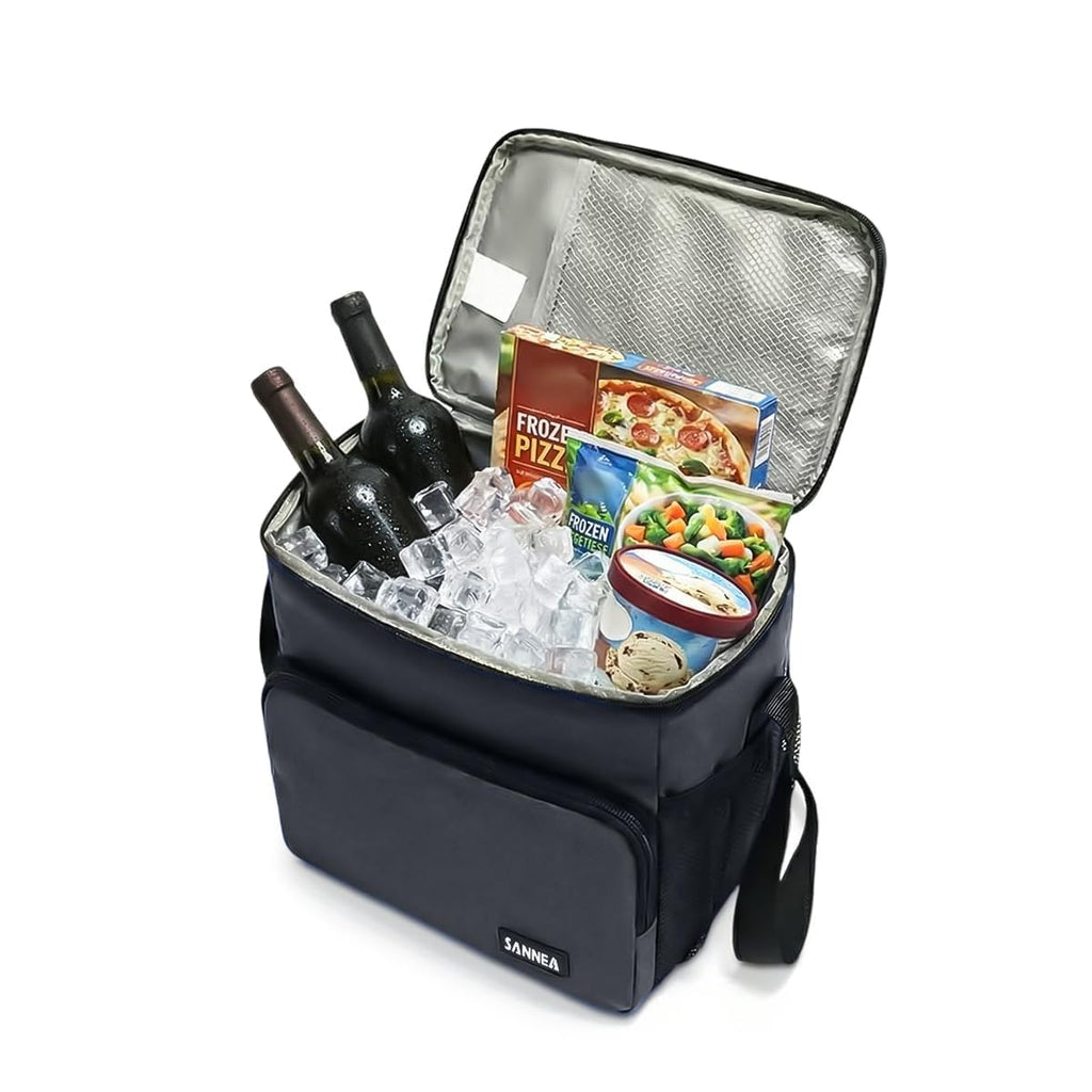 Insulated Lunch Bag 12L, Spacious Thermal Cooler Tote with Leak-Resistant Lining for Hot and Cold Food, Reusable Meal Bag for Work, School, Picnic and Travel, BB-544 (Grey) - image 1