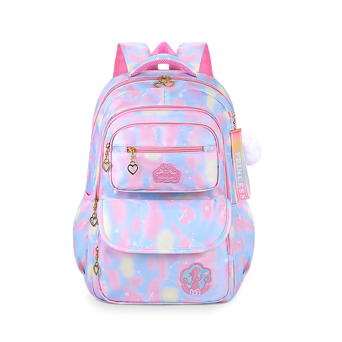 School Backpack for Girls, Lightweight Large Capacity Kids Bag, Stylish Daypack for Travel and Picnic, Back to School (Blue) - image 1