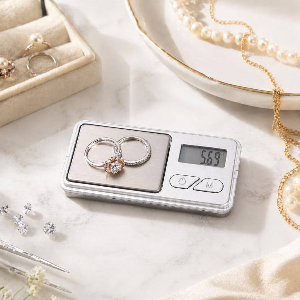 Digital Pocket Scale 200g x 0.01g, Mini Precision Gram and Jewelry Scale with LED Display and Protective Cover for Gold, Silver, Coins and Small Items, Black and Silver - image 7
