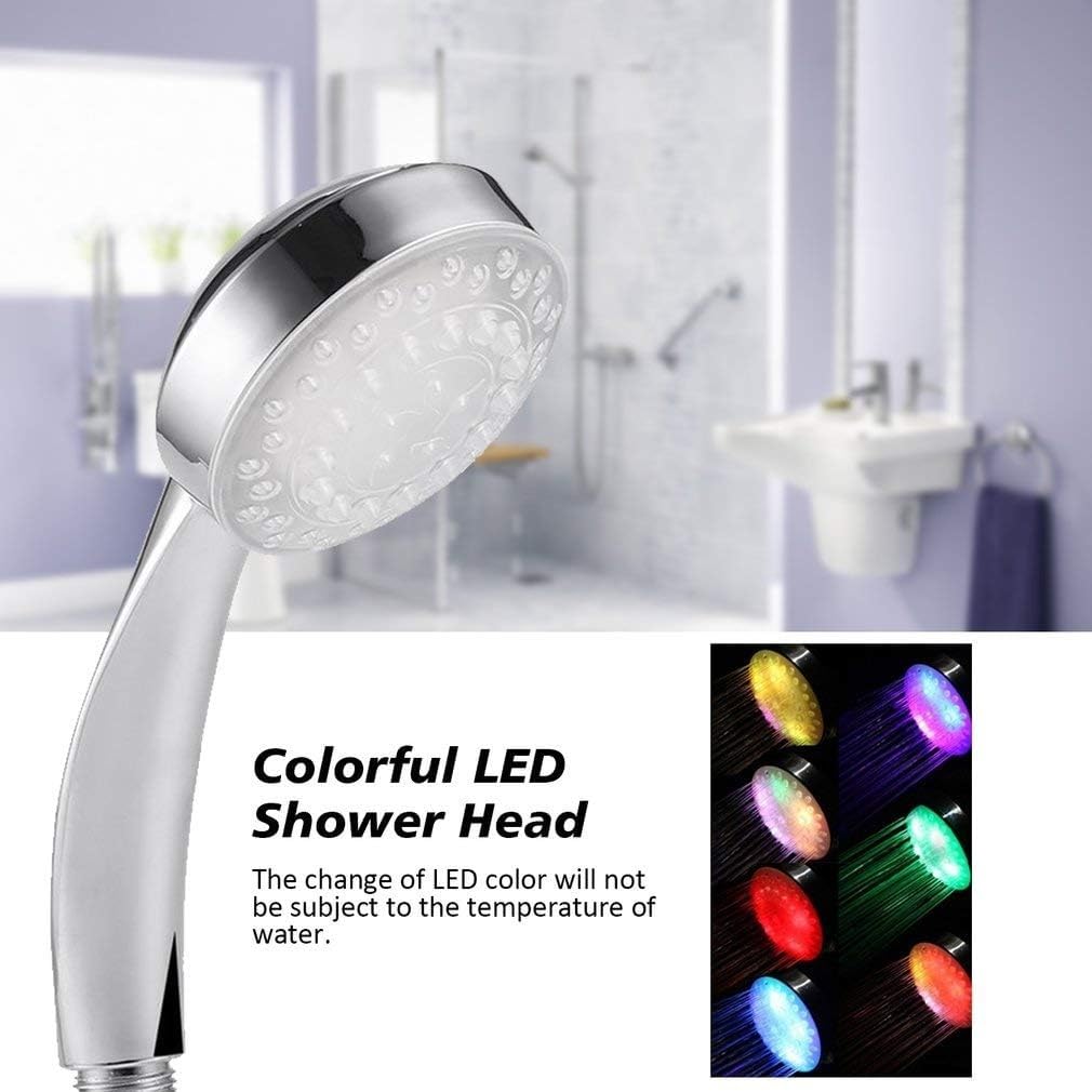 LED Shower Head Handheld, Color-Changing Hydro-Powered Bathroom Sprayer with Built-In Filter, Water-Saving Detachable Hand Shower for Home and Daily Use - image 5
