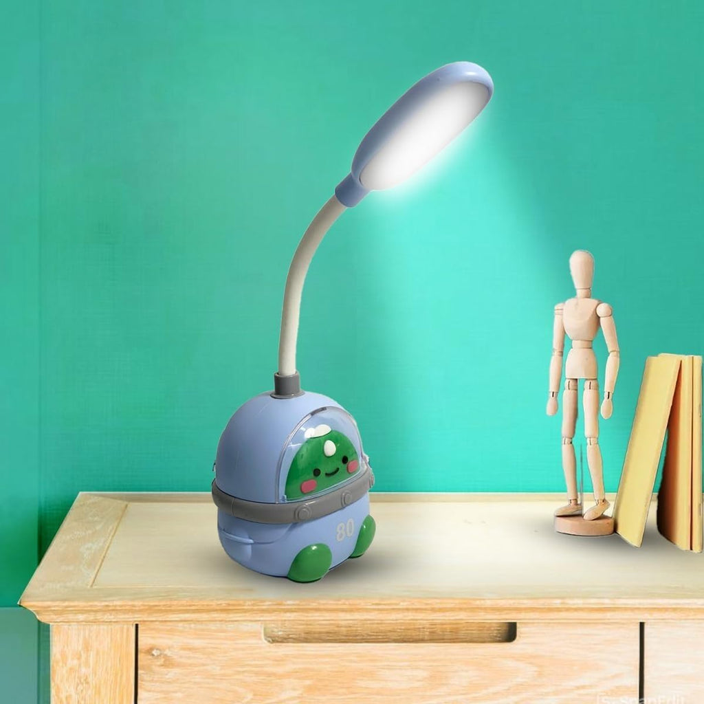 LED Desk Lamp Foldable Table Study Light, Cartoon Design with Dual Brightness 2 Level Switch, Adjustable Strong Low Light for Kids Bedroom Office, NO.CS326 (Blue) - image 6