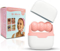Ice Roller 2 in 1, Mini Portable Cooling Face Roller for Eyes, Face and Body, Reusable Skin Care Massager for Temporary De-Puffing and Refreshing Care, Pink - image 1