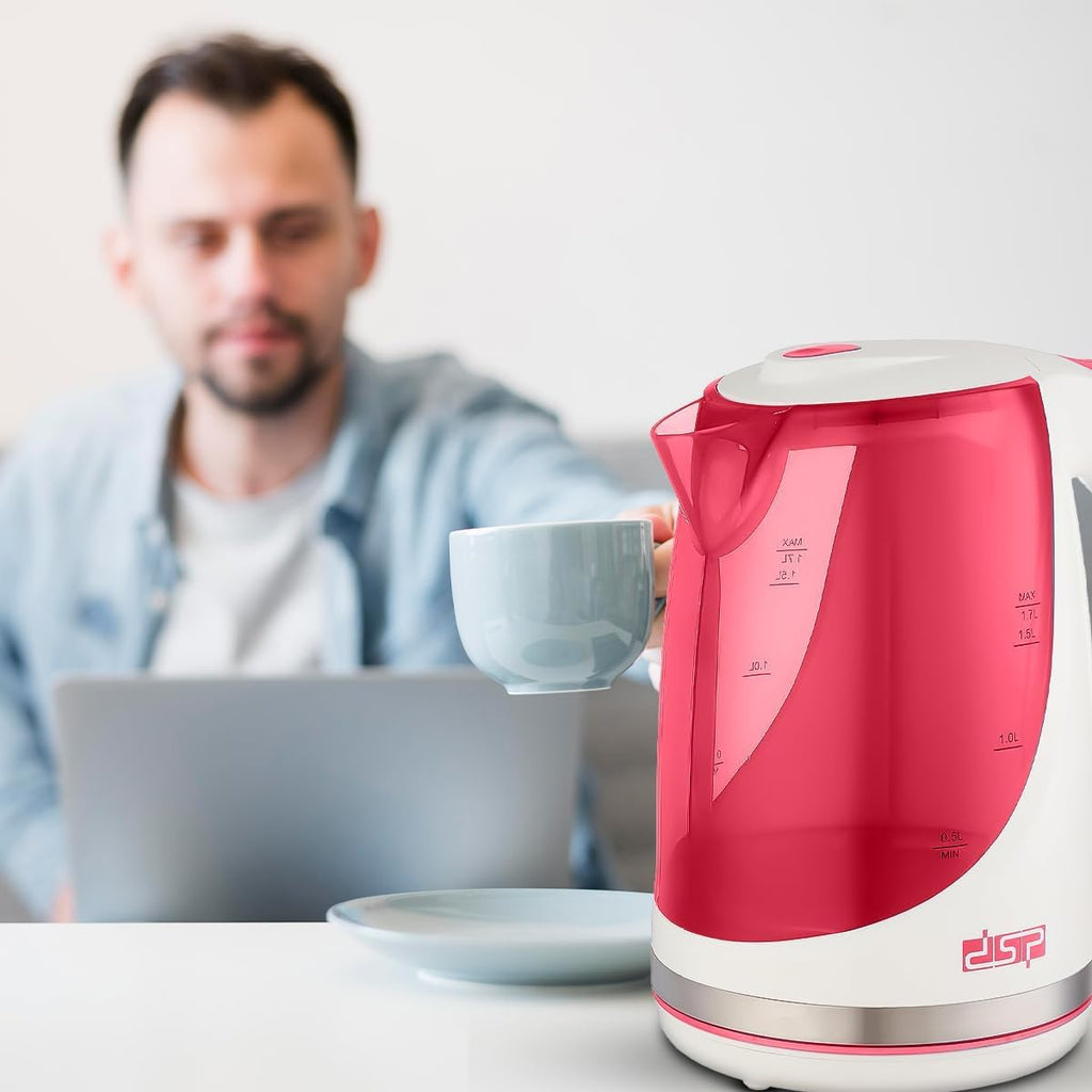 DSP Electric Kettle - Fast Boil, Automatic Shut-Off, Boil-Dry Protection, LED Indicator Light, Stainless Steel Water Boiler (KK1111, 1.7 L) - image 7