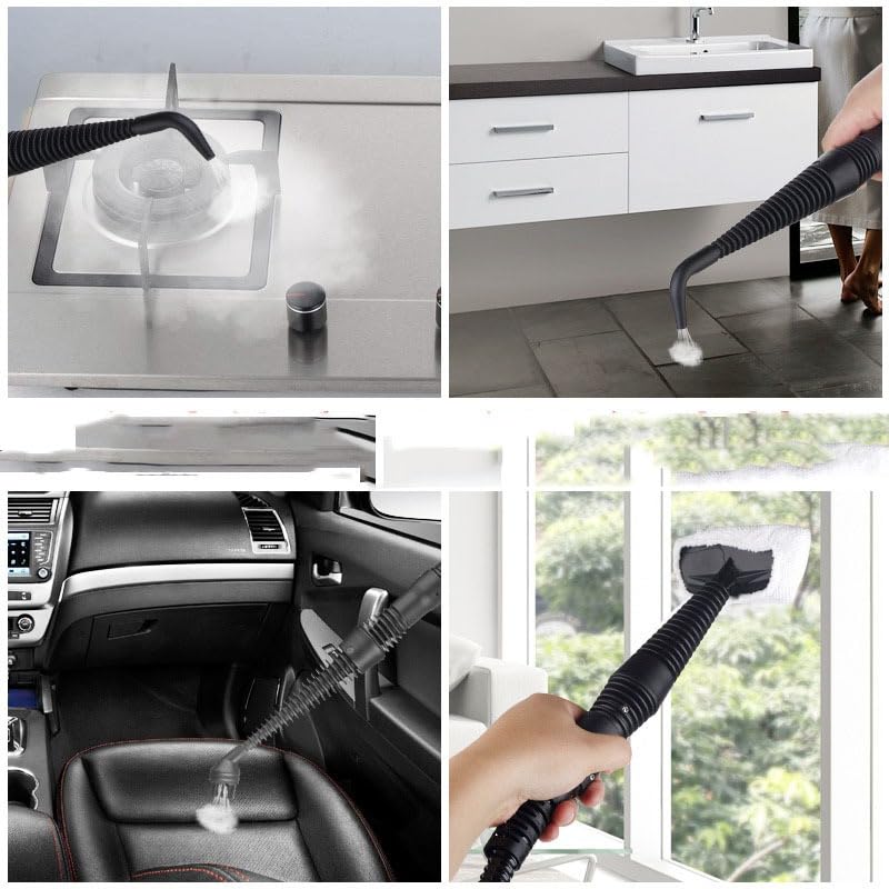 Steam Cleaner, 1000W Steam Cleaner Vacuum Handheld with Multiple Nozzles and Safety Lock, 360° Rotation for Home Use & Car - High Temperature Pressurized Cleaning for Stain Removal, A-001 - image 7