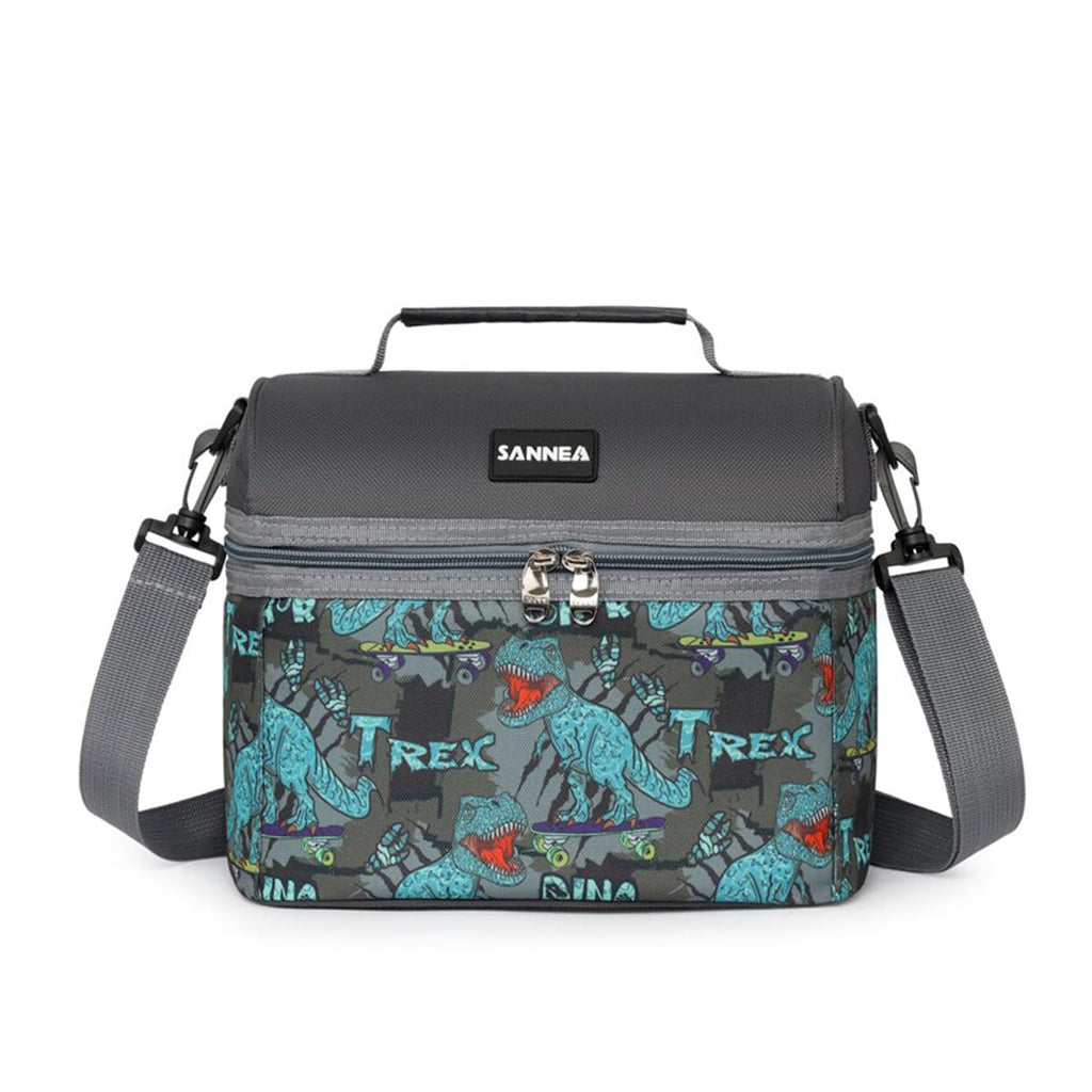 Insulated Lunch Bag 8L Thermal Cooler Bag, Waterproof Leakproof Lunch Box Tote for Hot Cold Food Storage, School Work Picnic Travel, BB-545 (T-Rex) - image 1
