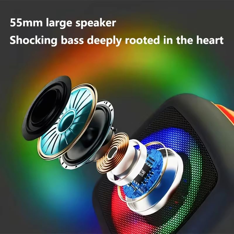 Portable Bluetooth Speaker 5W, Wireless Desktop Speaker with USB, FM Radio and AUX, Compact Audio Player for Home, Office, Study and Travel, Z170 - image 2