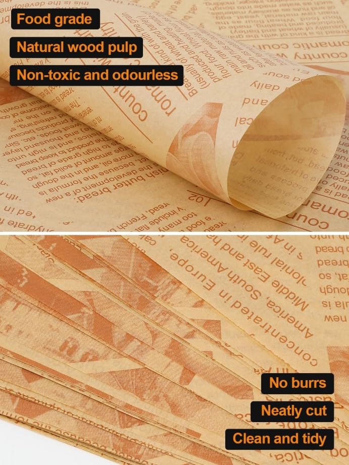 Baking Paper Air fryer paper Greaseproof Paper, Non Stick for Baking, Grilling, Roasting & Sandwich Paper, Environmentally Friendly Baking Paper, Microwave Safe, 5M x 30CM - image 3