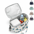 Lunch Bag 7 L, Insulated Thermal Cooler Tote, Waterproof Leakproof Reusable Food Storage for Hot and Cold Meals, Work, School, Picnic and Travel, BB-547 (Tropical Leaves) - image 1