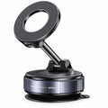 Car Phone Holder, Magnetic Vacuum Suction Mount with 360° Rotation and Foldable Arm for Dashboard, Windshield, Desk and Smooth Surfaces, Black, K007 - image 1