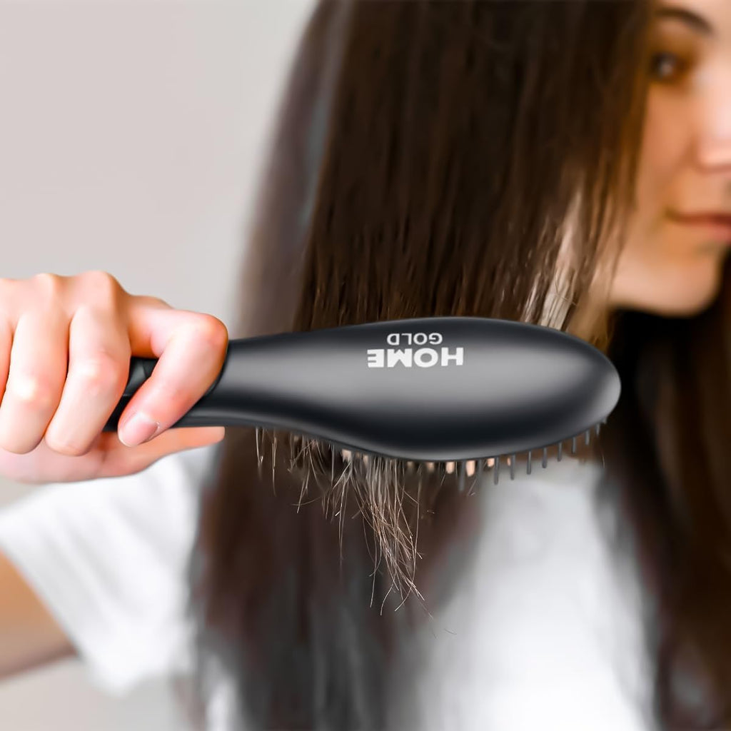 Hair Dryer Brush 57W, Ionic Hot Air Comb and Blow Dryer Styler with Fast Heating for Straightening, Smoothing and Volumizing All Hair Types, HG-053, Black - image 6