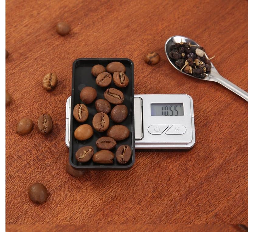 Digital Pocket Scale 200g x 0.01g, Mini Precision Jewelry Scale with LED Display and Protective Cover for Gold, Silver, Coins, Diamonds and Small Items, Black and Silver - image 4
