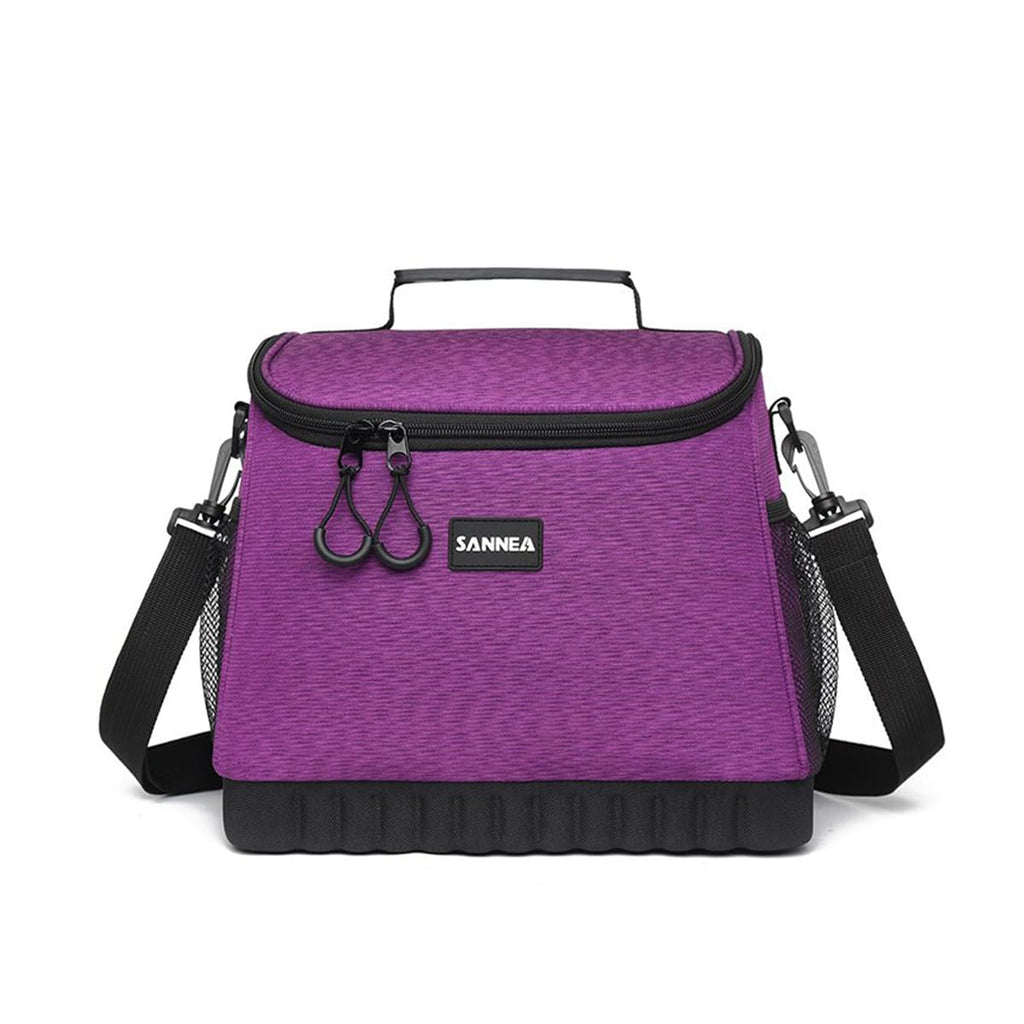 Insulated Lunch Bag 15L, Thermal Cooler Tote with Leak-Resistant Lining for Hot and Cold Food, Reusable Meal Bag for Work, School, Picnic and Travel, BB-518, (Purple) - image 1