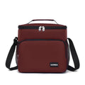 Lunch Bag 12 L, Insulated Thermal Cooler Tote, Waterproof Leakproof Food Storage for Hot and Cold Meals, Work, School, Picnic and Travel, Beach Design, BB-544 (Burgundy) - image 1