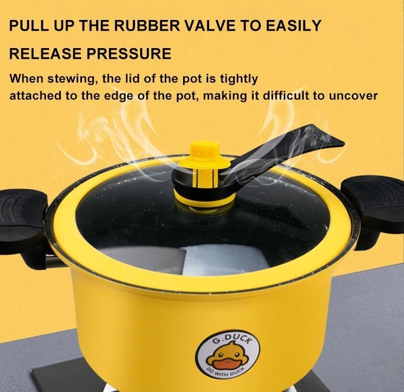 Fryer Pan With Lid 3.5L Non Stick Cooking Pot With Handle 22cm Kitchen Pan For Indoor Outdoor Use Heat Resistant Easy To Clean Healthy Low Fat Cooking Gadgets - image 3