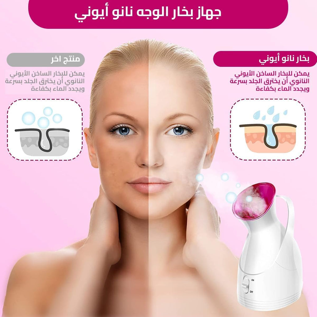 Facial Steamer 280W, Nano Ionic Warm Mist Device for Face and Hair, 10-Minute Corded Personal Care Humidifier for Home Skincare, HG-608 - image 4