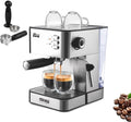 Espresso Machine 15 Bar, 850W Coffee Maker with 1.8L Detachable Water Tank, Milk Frother Steam Wand, Manual Controls and Stainless Steel Housing, KA3091 - image 1