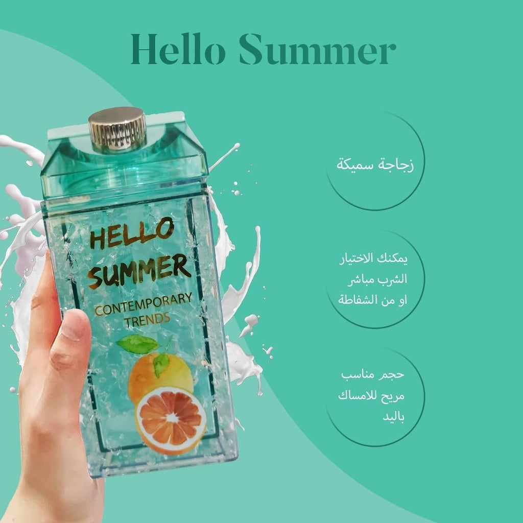 Sports Water Bottle for Kids - Leak-Proof, BPA-Free Milk & Ice Cup with Straw - 400ml, Cute & Portable for Outdoor, Travel, School & Home (Green) - image 3