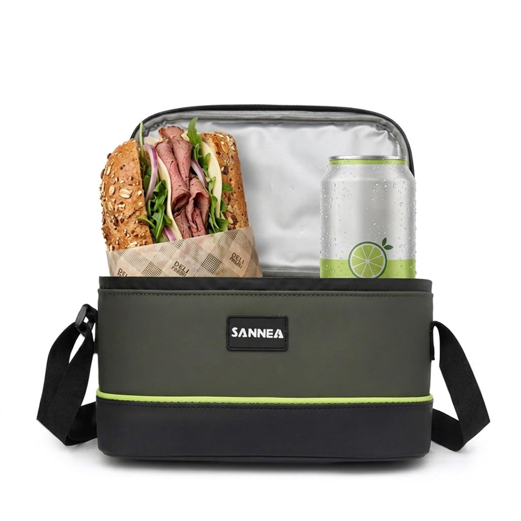 Thermal Lunch Bag Insulated 6 L, Leak-Resistant Food Cooler Tote, Water-Resistant Lunch Box Bag for Work, School, Picnic, Meal Prep Storage, hanso, BB-560 - image 1