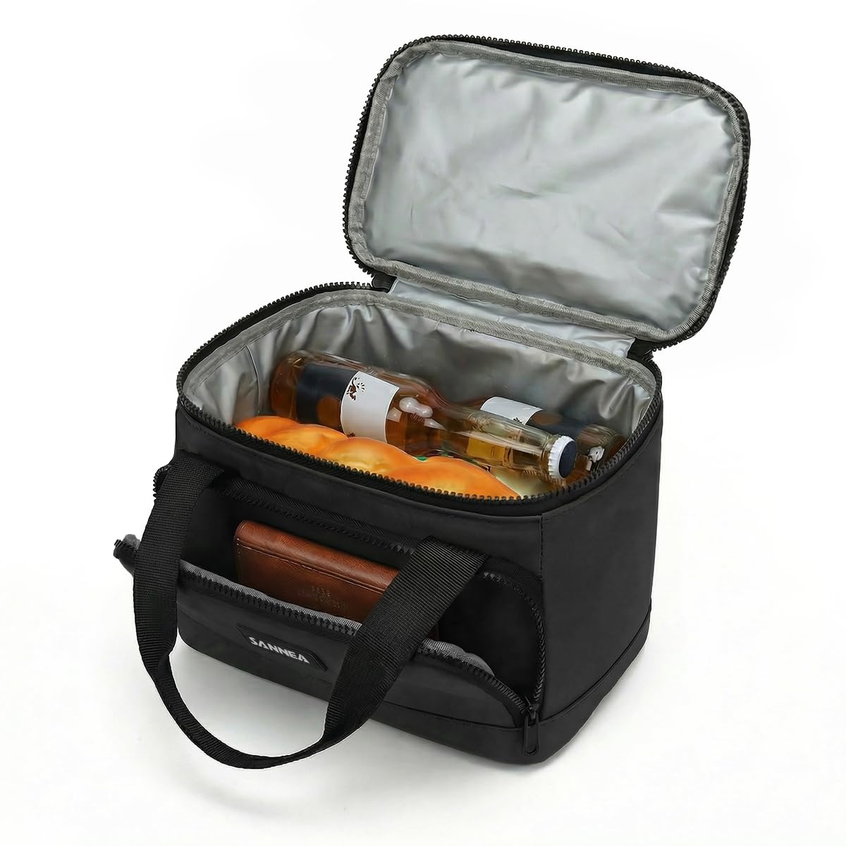 Lunch Bag 7 L Insulated Thermal Lunch Box Waterproof Leakproof Food Storage Tote for Hot and Cold Meals, Work, School, Travel and Picnic, BB-561 (Black) - image 1
