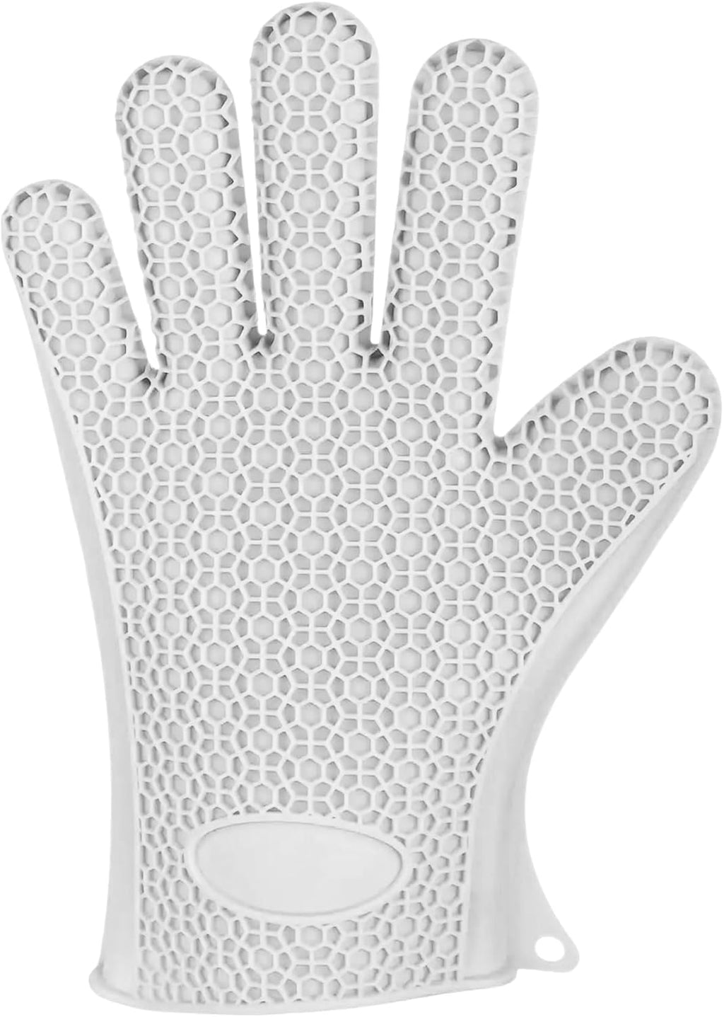Oven Mitts Pair, Heat-Resistant Silicone Kitchen Gloves with Non-Slip Grip, Washable Hand Protectors for Baking, Cooking, BBQ, Grill and Microwave, Grey - image 1