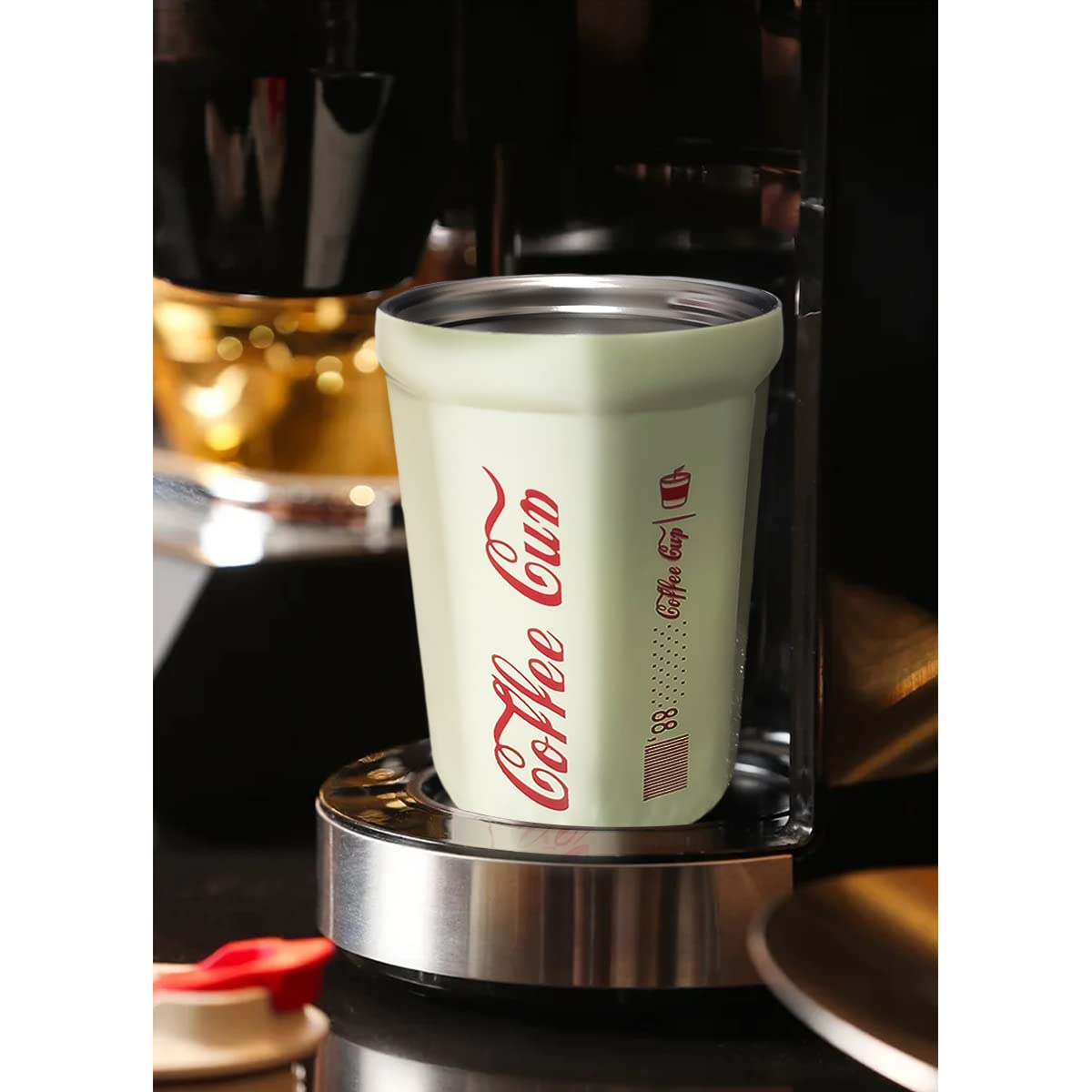 Insulated Travel Mug 380ml Stainless Steel Thermal Coffee Tumbler Leakproof Lid Double Wall Vacuum BPA Free Hot Cold Drinks Office Gym Car White - image 5