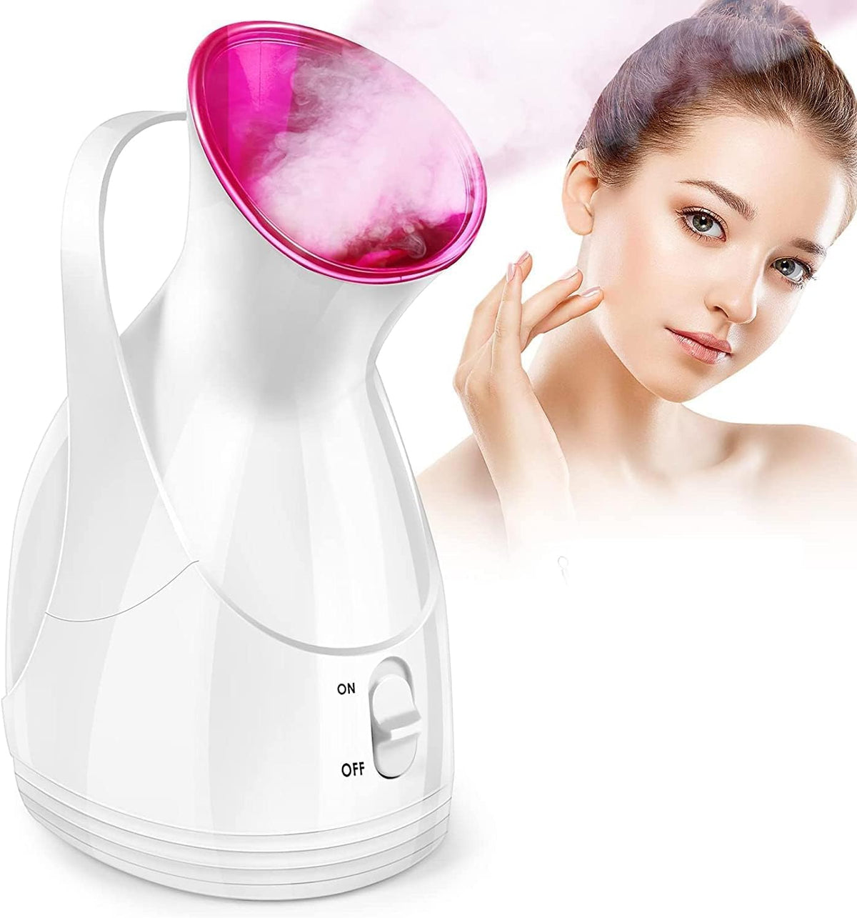 Facial Steamer 280W, Nano Ionic Warm Mist Device for Face and Hair, 10-Minute Corded Personal Care Humidifier for Home Skincare, HG-608 - image 1