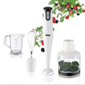Hand Blender 400W, 2-Speed Immersion Blender Set with 500ml Chopper, 800ml Mixing Beaker, Stainless Steel Blades and Detachable Shaft, KM1003 - image 1