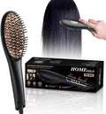 Hair Dryer Brush 57W, Ionic Hot Air Comb and Blow Dryer Styler with Fast Heating for Straightening, Smoothing and Volumizing All Hair Types, HG-053, Black - image 1