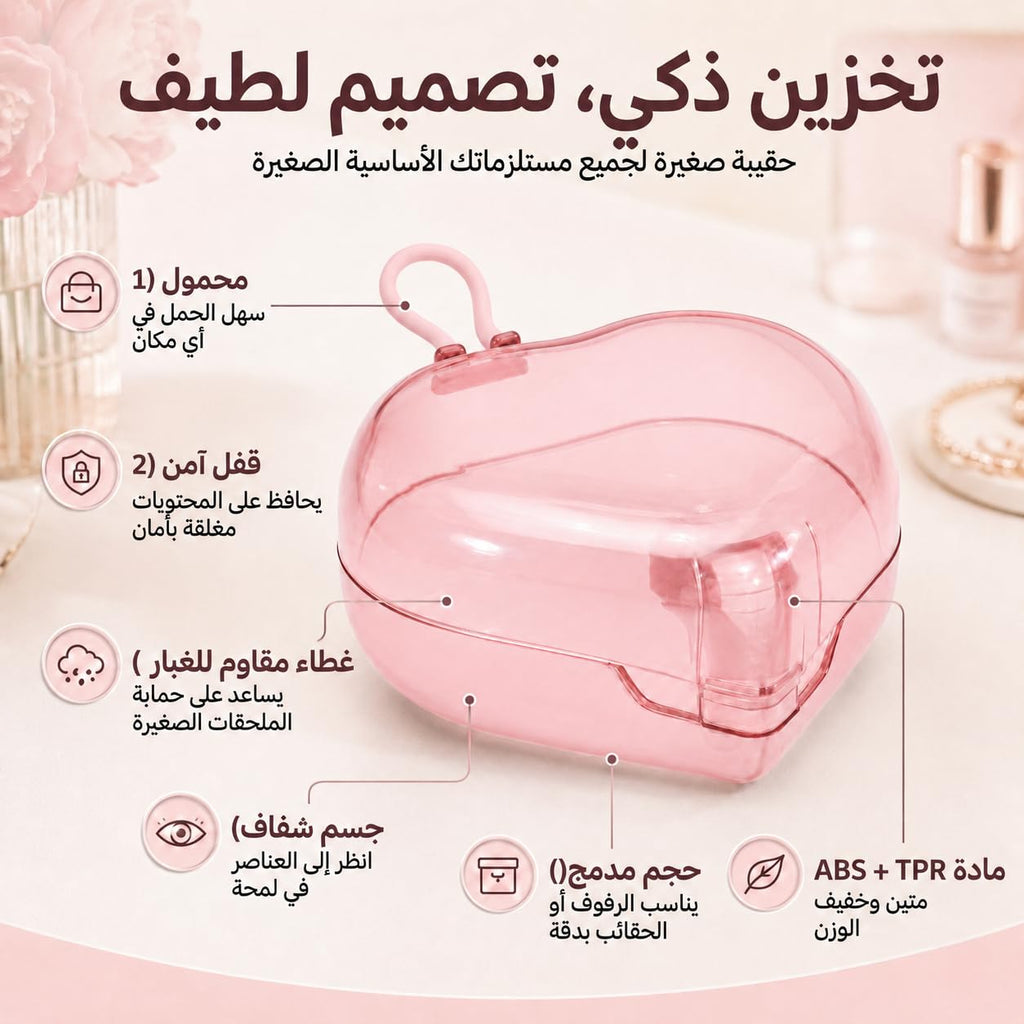 Jewelry Box Organizer for Women, Jewelry Storage Case for Rings Earrings Necklaces Bracelets, Portable Travel Accessories Holder (Pink) - image 3