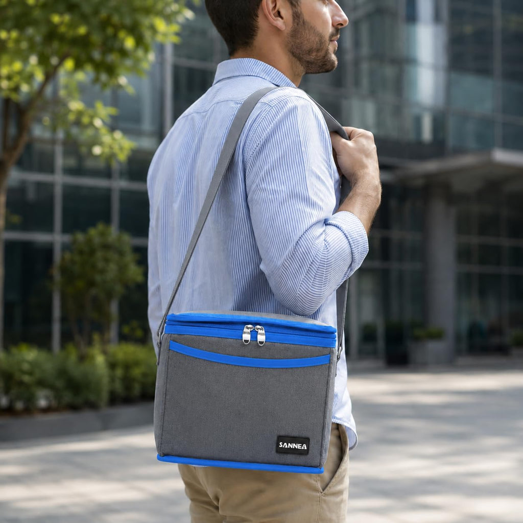 Lunch Bag 5L, Insulated Thermal Cooler Tote with Leak-Resistant Design, Zipper and Adjustable Shoulder Strap for Office, School, Travel and Picnic, BB-540 - image 7