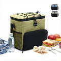 Insulated Lunch Bag Large Capacity Thermal Cooler Bag Double Lined Waterproof Food Carrier With Adjustable Shoulder Strap For Work School Travel Picnic Hot Cold Storage, BB-514 (Green, 15 L) - image 1