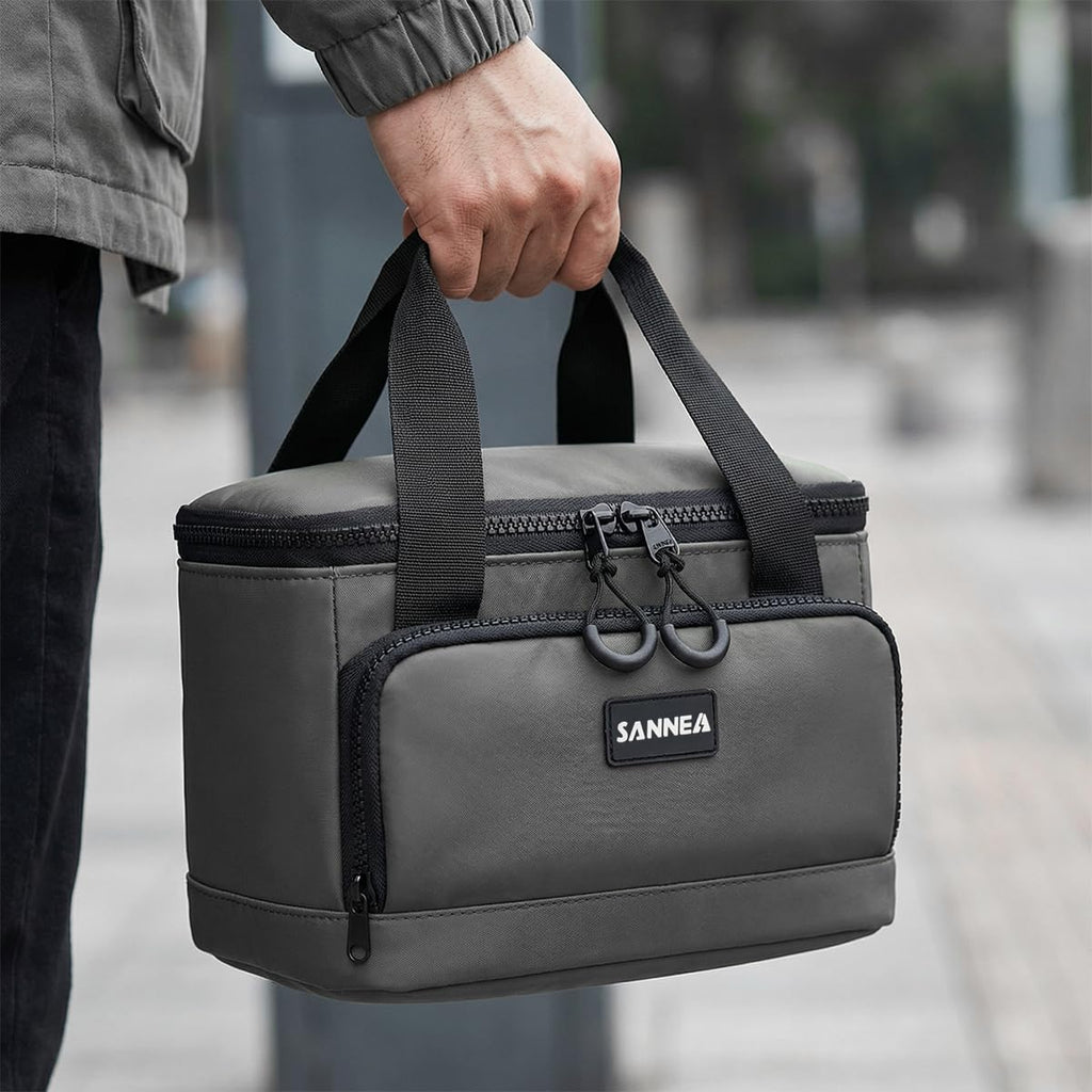 Lunch Bag 7 L Insulated Thermal Lunch Box Waterproof Leakproof Food Storage Tote for Hot and Cold Meals, Work, School, Travel and Picnic, BB-561 (Grey) - image 6