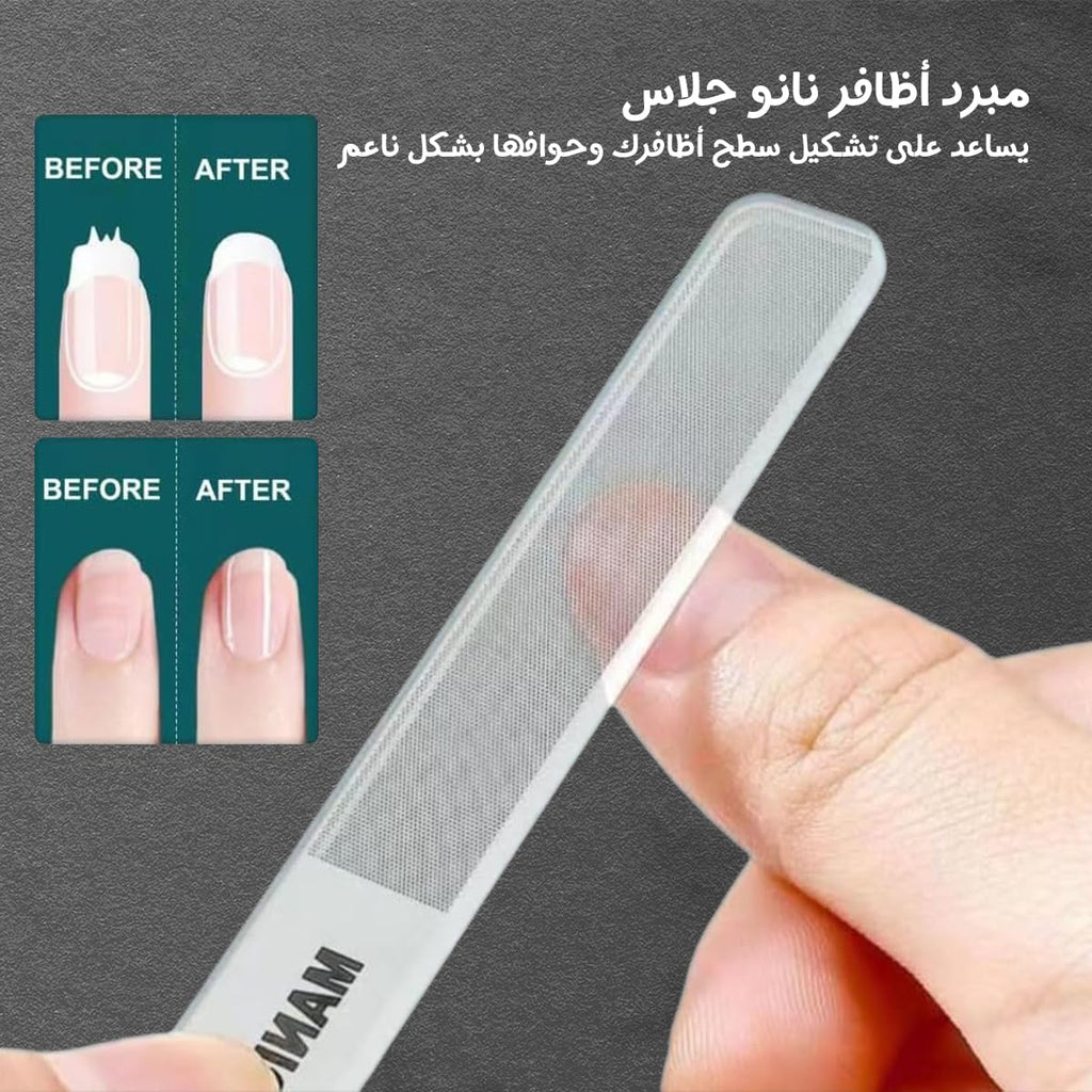 Manicure and Pedicure Kit 4 Pieces, Stainless Steel Nail Clippers Set for Fingernails and Toenails, Portable Grooming Tools for Men and Women, Green and Silver - image 5
