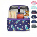 Kids Lunch Bag 8L Insulated Thermal Cooler Tote, Waterproof Leakproof Lunch Box Carrier for School Picnic Travel Design, BB-545 (Space Dino) - image 1
