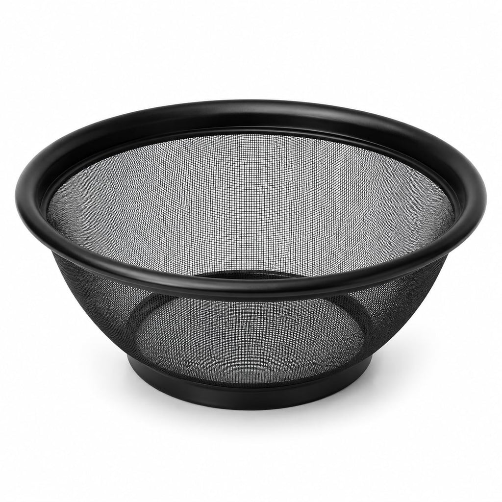 Colander, Stainless Steel Mesh Strainer Basket with Tall Rim, Heavy-Duty Kitchen Drainer for Pasta, Vegetables, Fruit Washing and Food Preparation, Small - image 1