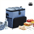 Insulated Lunch Bag Large Capacity Thermal Cooler Bag Double Lined Waterproof Food Carrier With Adjustable Shoulder Strap For Work School Travel Picnic Hot Cold Storage, BB-514 (Blue, 15 L) - image 1