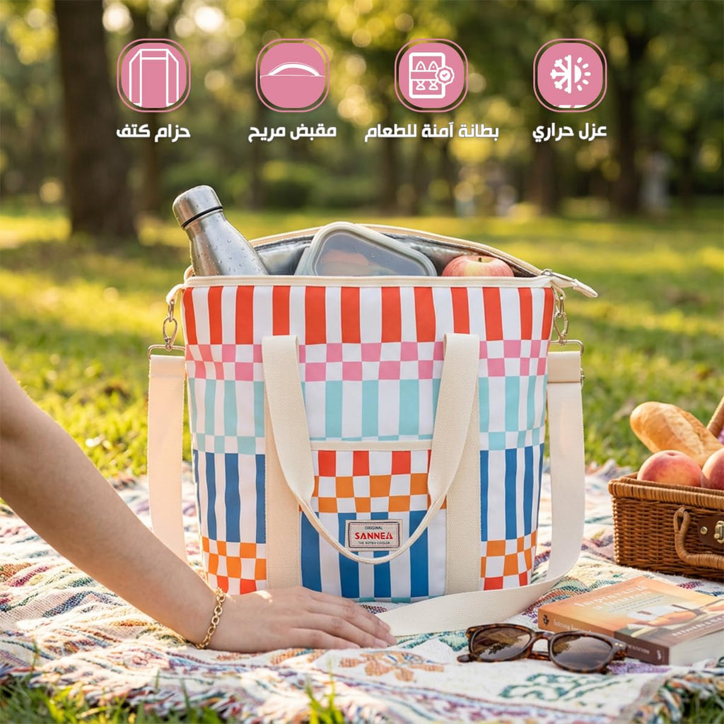 Insulated Lunch Bag 29 L, Thermal Cooler Tote for Hot and Cold Food, Water Resistant, Leak Resistant Lining, Large Lunch Box Carrier for Work, School, Picnic, Travel, hanso, BB-551 - image 2