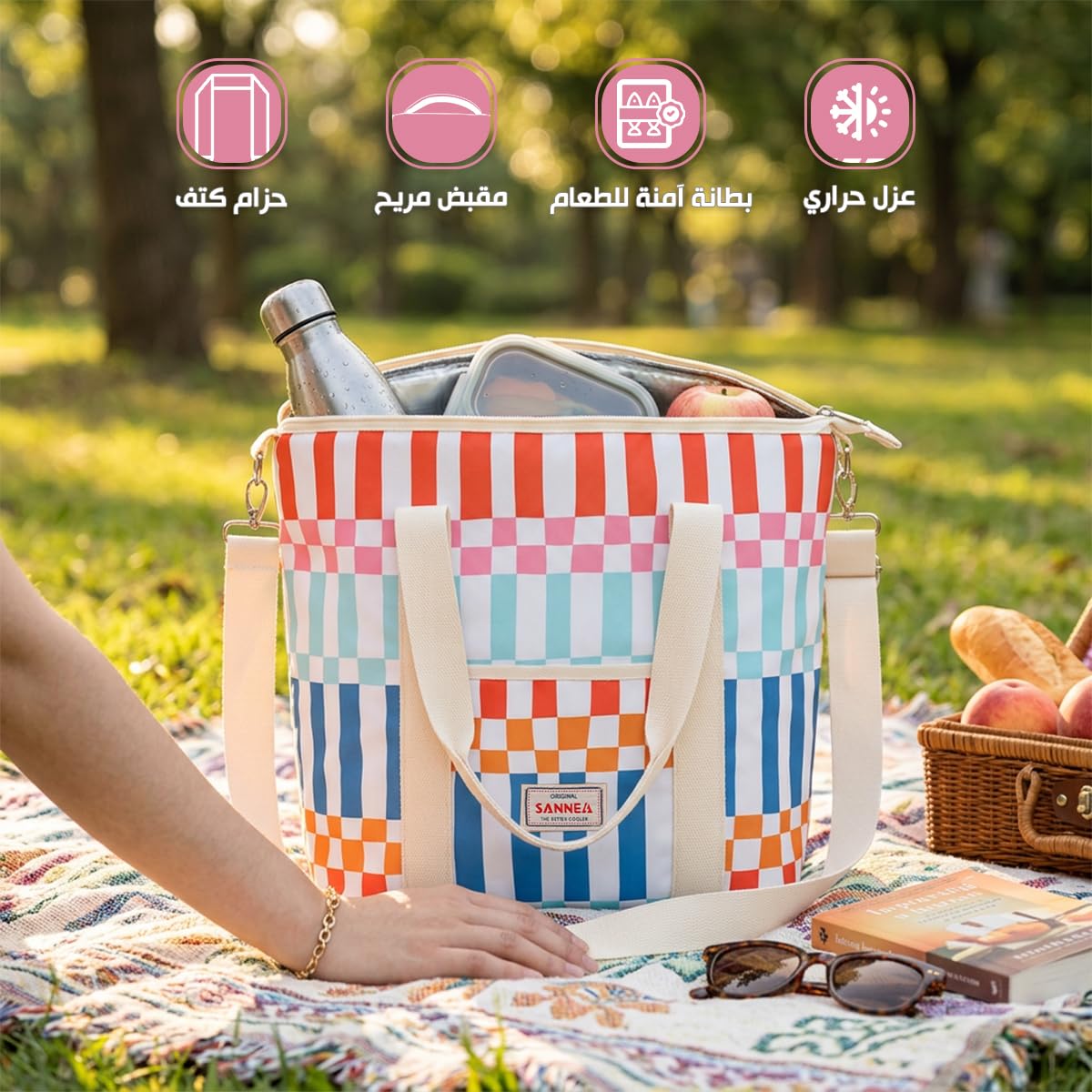 Insulated Lunch Bag 29L, Large Thermal Cooler Tote with Water-Resistant Exterior and Leak-Resistant Lining for Hot and Cold Food, Work, School, Picnic and Travel, BB-551 - image 2
