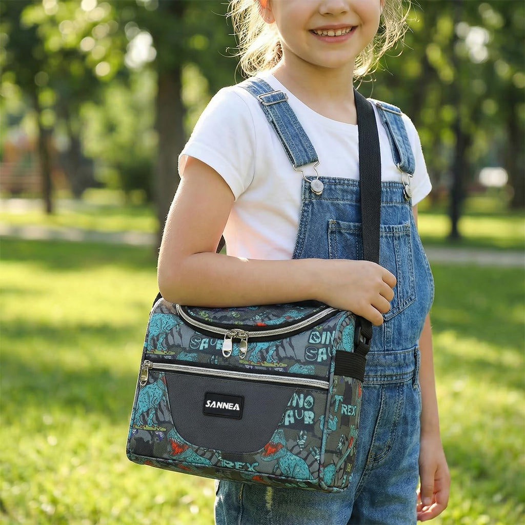 Insulated Lunch Bag 7L, Thermal Cooler Tote with Leak-Resistant Lining and Water-Resistant Design for Work, School, Picnic and Travel, BB-546 (Dinosaur) - image 6