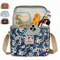 Insulated Lunch Bag 7.5L, Thermal Food Cooler Tote with Leak-Resistant Lining for Hot and Cold Meals, Reusable Meal Bag for Work, School, Picnic and Travel, BB-548 (Blue Floral) - image 1